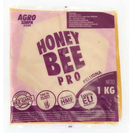 HONEY BEE PRO virágporos cukorlepény 1 kg – Sterilizált virágporral