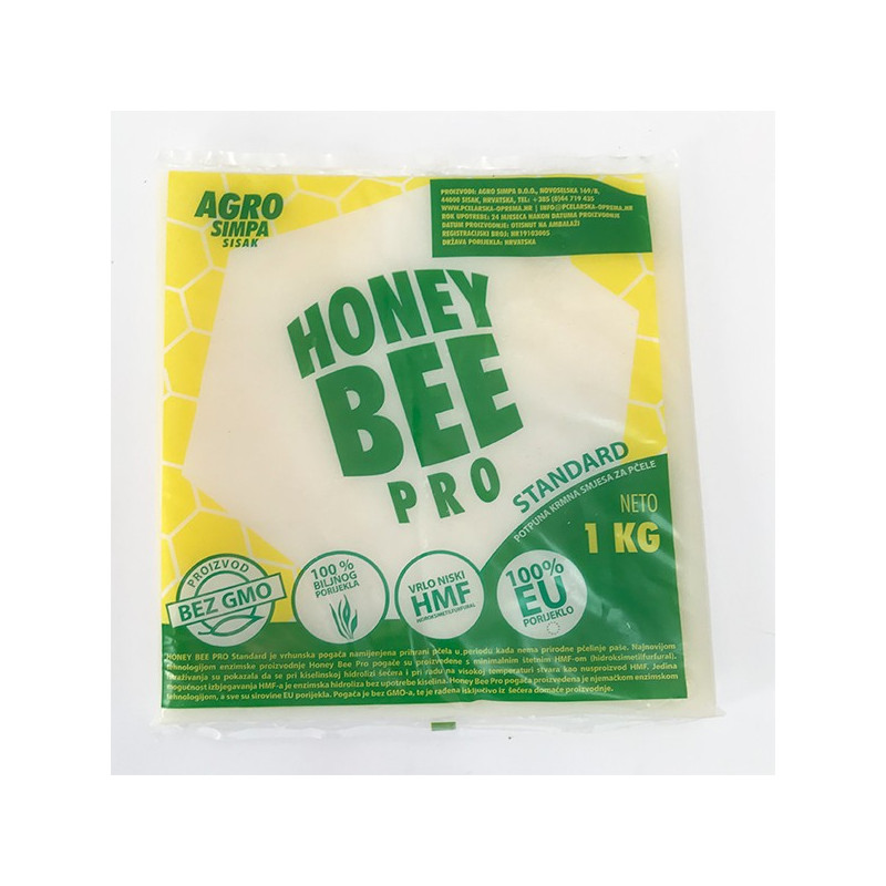 HONEY BEE PRO Standard cukorlepény 1 kg – prémium méhtakarmány HONEY BEE PRO Standard cukorlepény 1 kg – prémium méhtakarmány