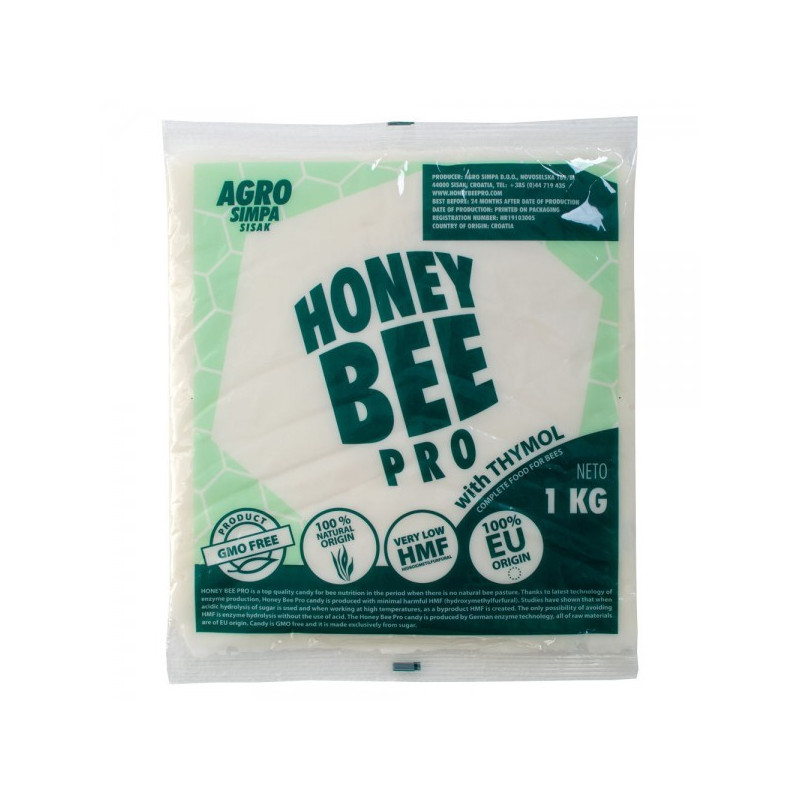 HONEY BEE PRO - Cukorlepény 1 kg  Timollal