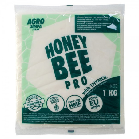 HONEY BEE PRO Timol cukorlepény 1 kg – Táplálás és Varroa elleni támogatás