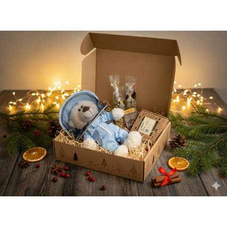 Karácsonyi Díszdoboz Méhész Mackóval